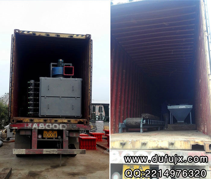 全自動(dòng)液壓磚機(jī)發(fā)貨現(xiàn)場